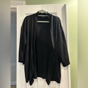 Beyond Yoga - Open Mind Maternity Cardigan in Black (L)